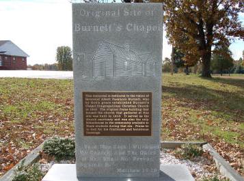 Burnett's Chapel Church of Christ Plague