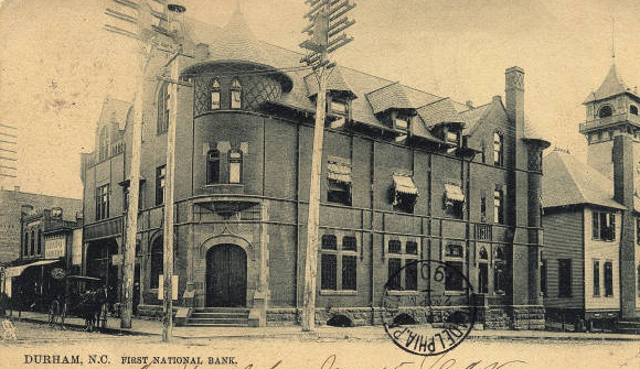 Durham, N.C. First National Bank ca. 1904