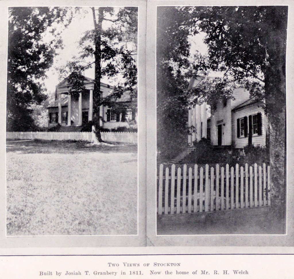 GRANBERY - History of Perquimans County by Ellen Goode Rawlings Winslow, (1931)