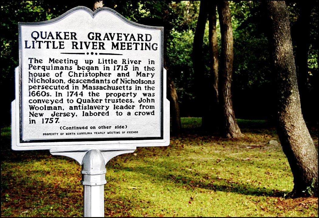 Quaker Graveyard at Little River - Perquimans County, North Carolina 
