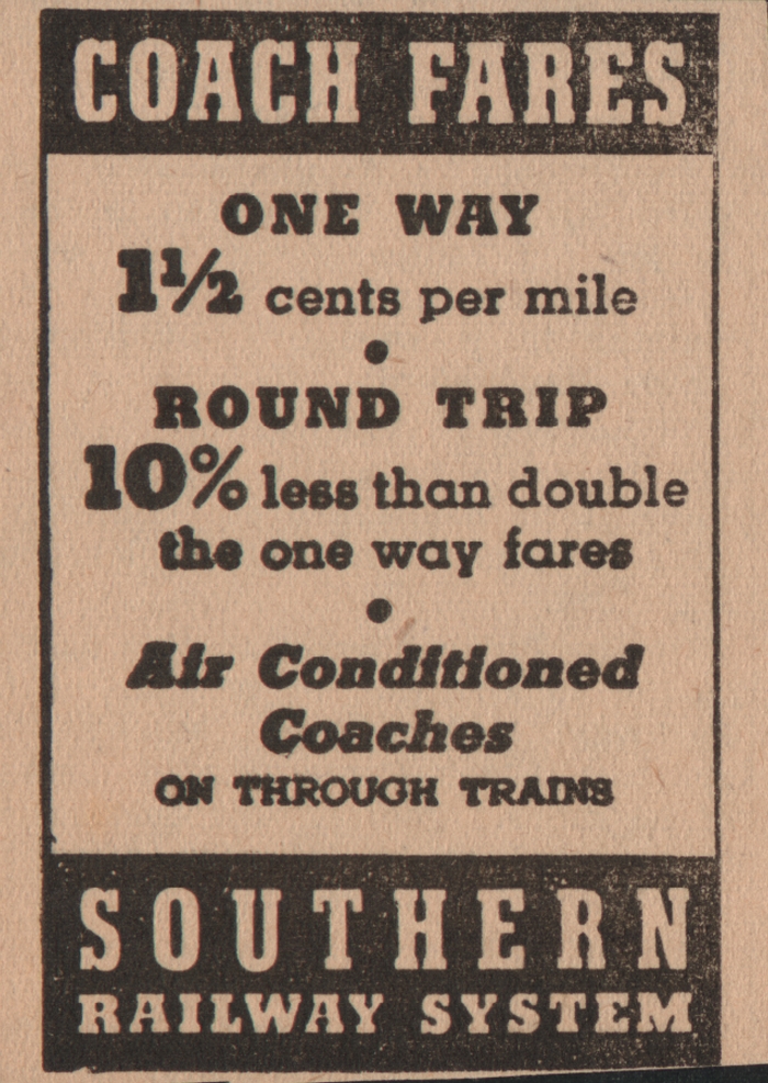 Southern Rail Road Ad