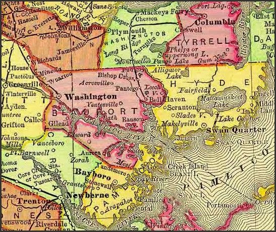 1895 Map by Rand-McNally