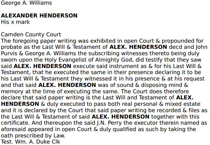 HENDERSON - Alexander 1857 - Will - 3